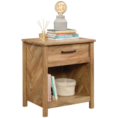 Pemberly Row Wood Bedroom Nightstand in Sindoori Mango Brown