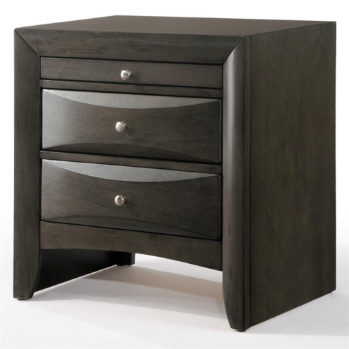 ACME FURNITURE  Acme Ireland 2 Drawer Nightstand In Oak In Gray