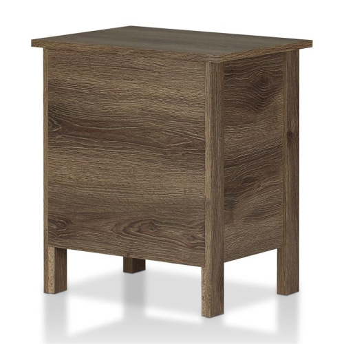 Furniture of America Daena Rustic Wood 2-Drawer Nightstand in Distressed Walnut