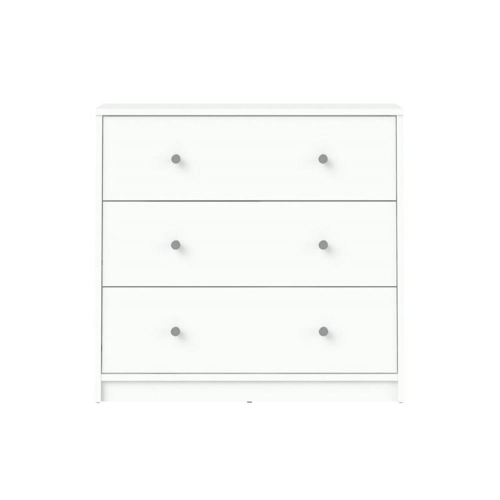 Commode contemporaine à 3 tiroirs Tvilum Portland, blanc