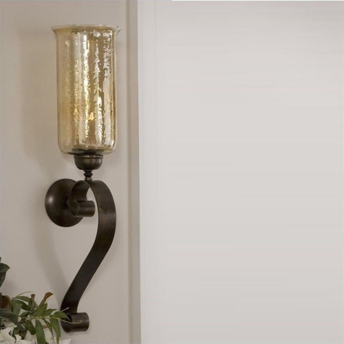 Beaumont Lane Candle Wall Sconce in Antiqued Bronze