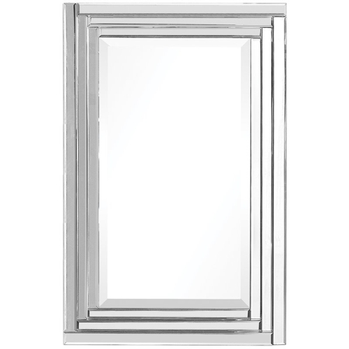 BOWERY HILL  Contemporary Frameless Vanity Mirror