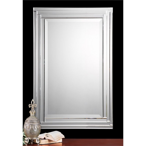 Bowery Hill Contemporary Frameless Vanity Mirror