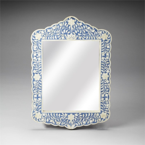 BEAUMONT LANE  Accent Wall Mirror In In Blue