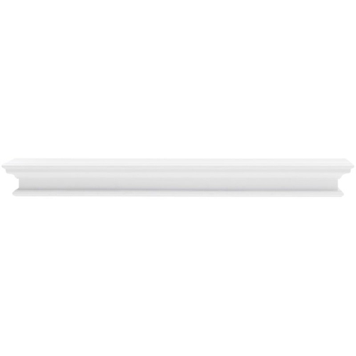 Beaumont Lane Extra Long Floating Wall Shelf in Pure White