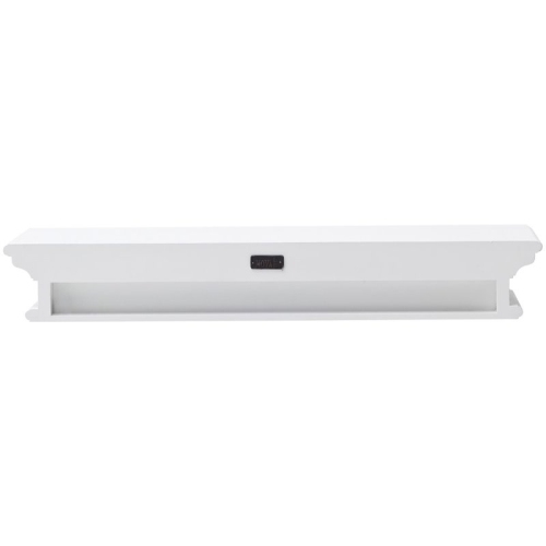Beaumont Lane Extra Long Floating Wall Shelf in Pure White