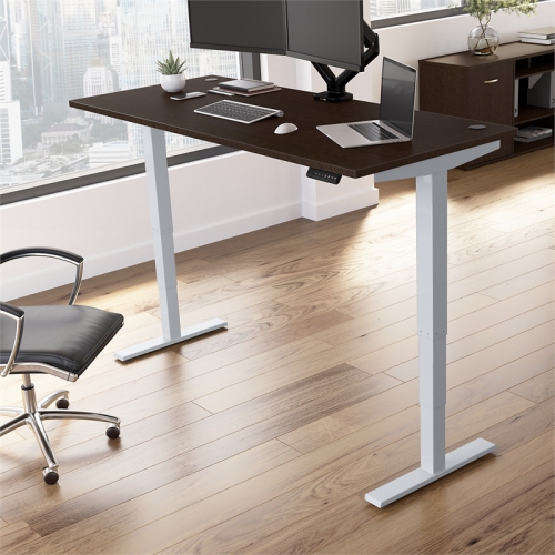 Move 40 Series 72W Height Adjustable Desk in Mocha Cherry - Engineered Wood