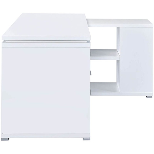 Pemberly Row L Shaped Writing Desk in White