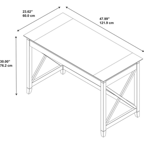 Scranton & Co 48" Writing Desk in Washed Gray