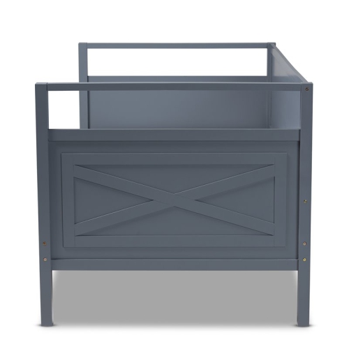 Bowery Hill Grey Wood Twin Size Daybed