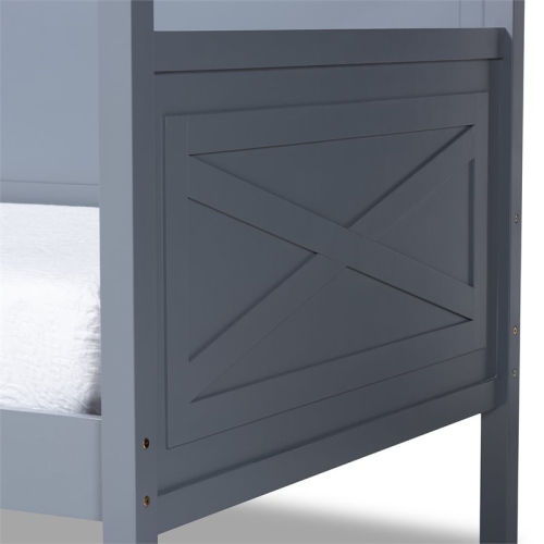 Bowery Hill Grey Wood Twin Size Daybed