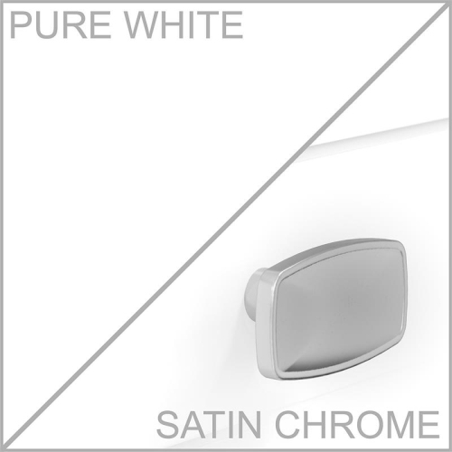 Bush Furniture Broadview Computer Desk with Drawers in Pure White