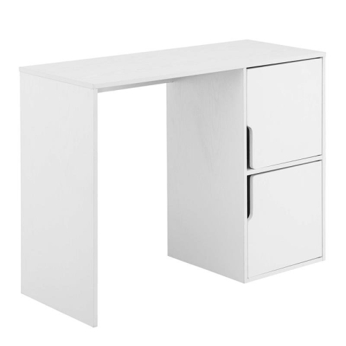 CONVENIENCE CONCEPTS  Designs2Go Student Desk With Storage Cabinets In Wood Finish In White