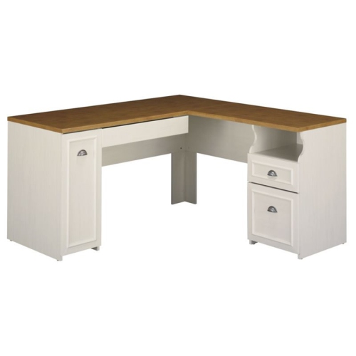 Scranton & Co L Shaped Desk in Antique White