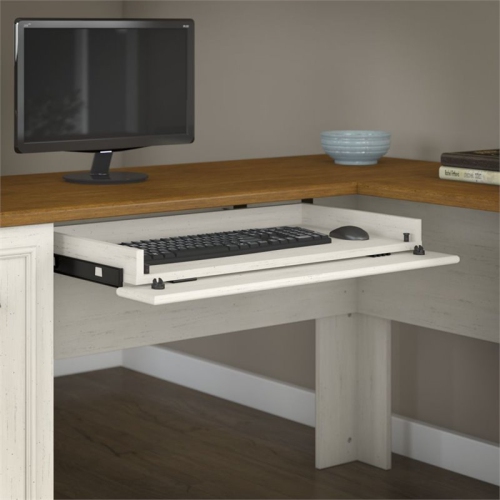 Scranton & Co L Shaped Desk in Antique White
