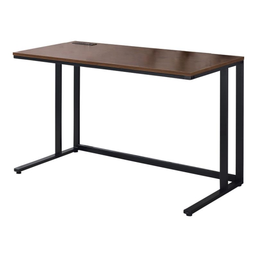 FURNITURE OF AMERICA  Nillaine Wood Writing Desk With USB In In Black