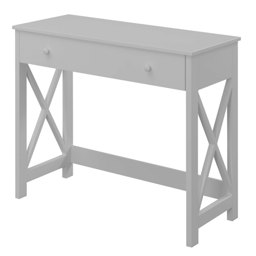 Convenience Concepts Oxford 36 Inch Desk in White Wood Finish