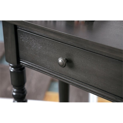 Furniture of America Humphry Transitional Wood 2-Drawer Writing Desk in Gray