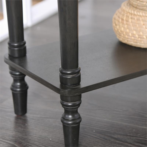 Furniture of America Humphry Transitional Wood 2-Drawer Writing Desk in Gray