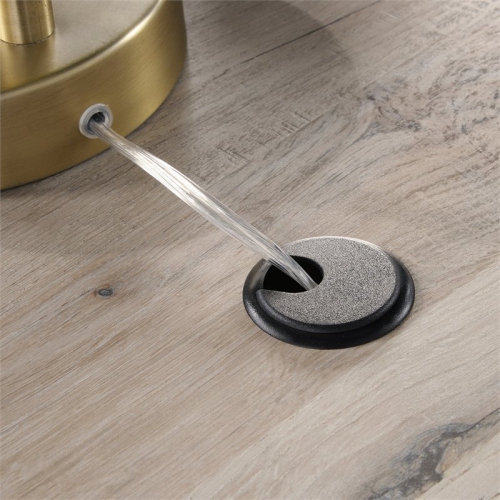 Bowery Hill Contemporary Engineered Wood L-Shaped Computer Desk in Split Oak