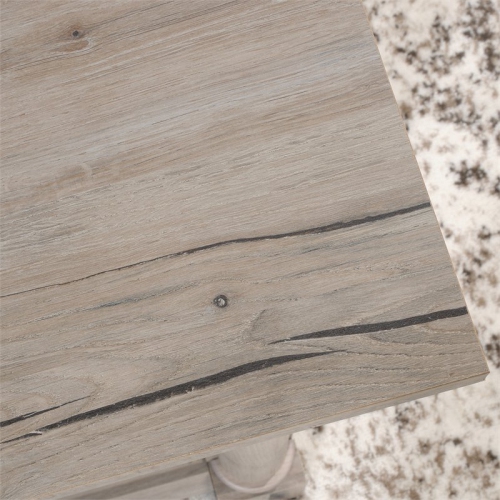 Bowery Hill Contemporary Engineered Wood L-Shaped Computer Desk in Split Oak