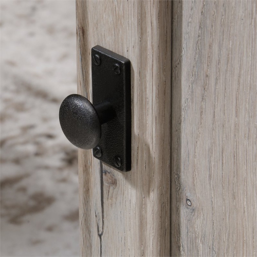 Bowery Hill Contemporary Engineered Wood L-Shaped Computer Desk in Split Oak