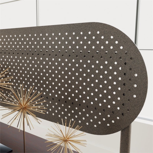 Sauder Radial Engineered Wood L-Shaped Computer Desk in Umber Wood/Brown