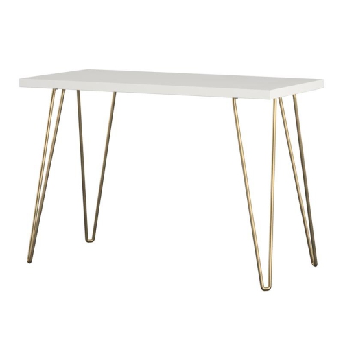 small white desk gold legs