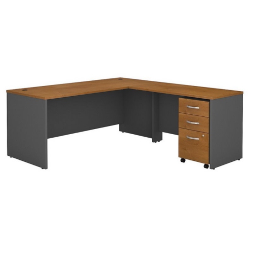 SCRANTON & CO  72" L Desk With Pedestal In Natural Cherry