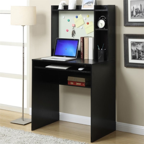 PEMBERLY ROW  Modern Desk With Shelves In In Black