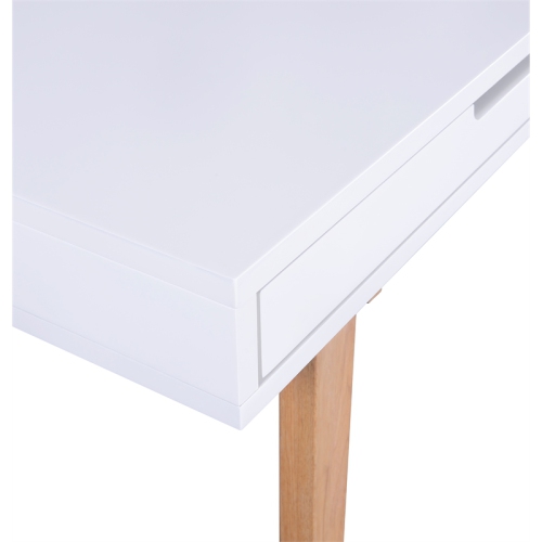 Elle Decor Giselle Writing Desk in French White