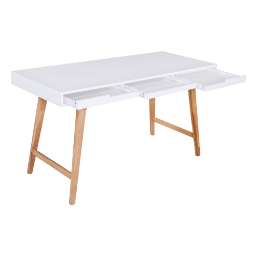 Elle Decor Giselle Writing Desk in French White