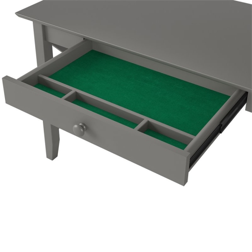 AFI Lexi Charger Writing Desk in Gray