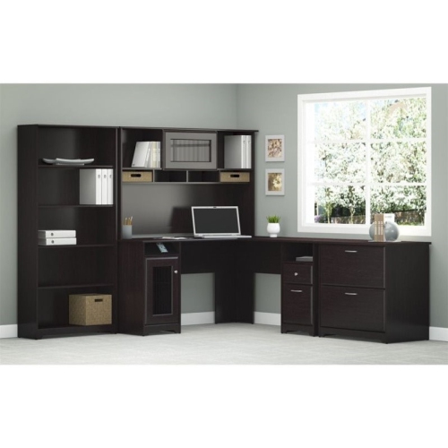 Pemberly Row 3 Piece Office Set in Espresso Oak