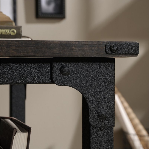 Pemberly Row Writing Desk in Carbon Oak and Black