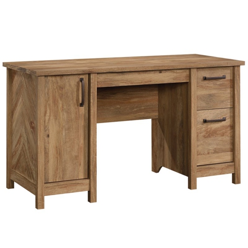 Pemberly Row Engineered Wood Computer Desk in Sindoori Mango