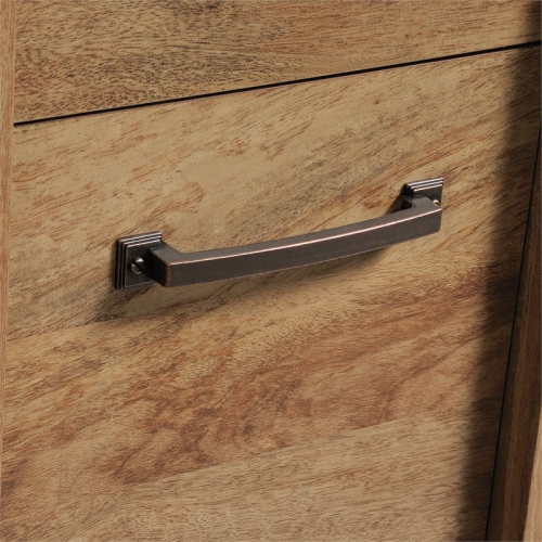 Pemberly Row Engineered Wood Computer Desk in Sindoori Mango