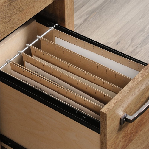 Pemberly Row Engineered Wood Computer Desk in Sindoori Mango