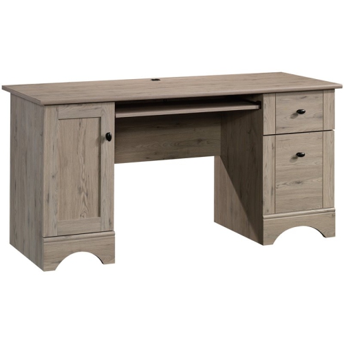 Pemberly Row Wooden Computer Desk in Laurel Oak