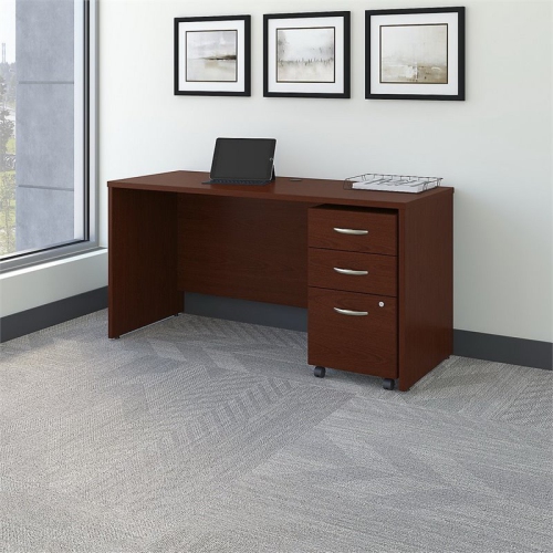 Bureau de bureau avec tiroirs de 60 larg. X 24 prof. Scranton & Co Furniture, acajou