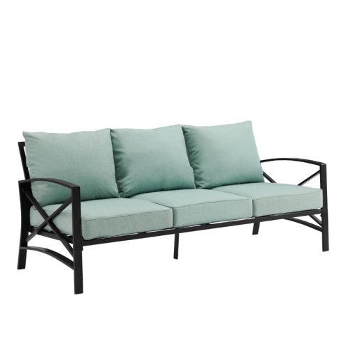 CROSLEY FURNITURE  Kaplan Outdoor Metal Sofa In Mist Love this outdoor furniture