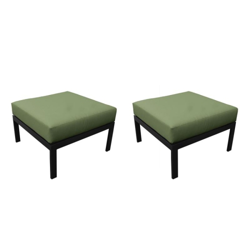 TK CLASSICS Kathy Ireland Madison Ave. Ottoman 2 Per Box In Cilantro