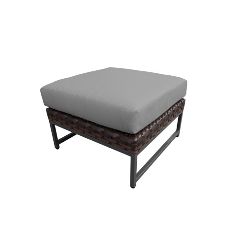 TK CLASSICS  Amalfi Ottoman In Brown And Gray