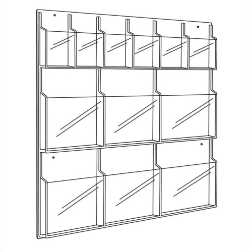 Scranton & Co 6 Magazine and 6 Pamphlet Display