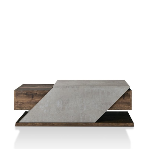 BOWERY HILL  Modern Wood Coffee Table In Reclaimed Oak