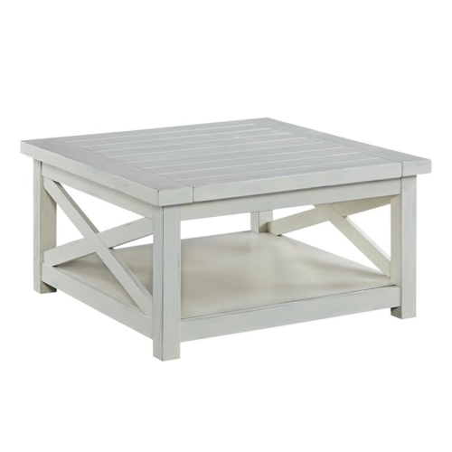 PEMBERLY ROW  Square Coffee Table In In White