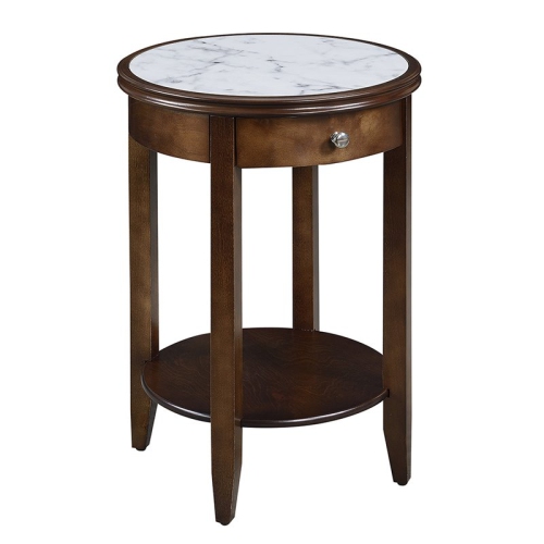 Pemberly Row End Table in Espresso Wood Finish