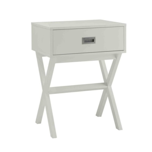 Pemberly Row End Table in White
