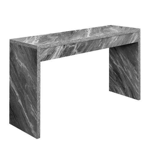 Convenience Concepts Northfield Hall Console Table/Desk in Gray Faux Marble Wood