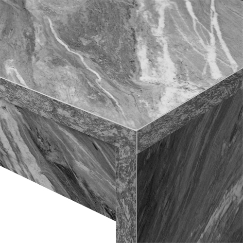 Convenience Concepts Northfield Hall Console Table/Desk in Gray Faux Marble Wood